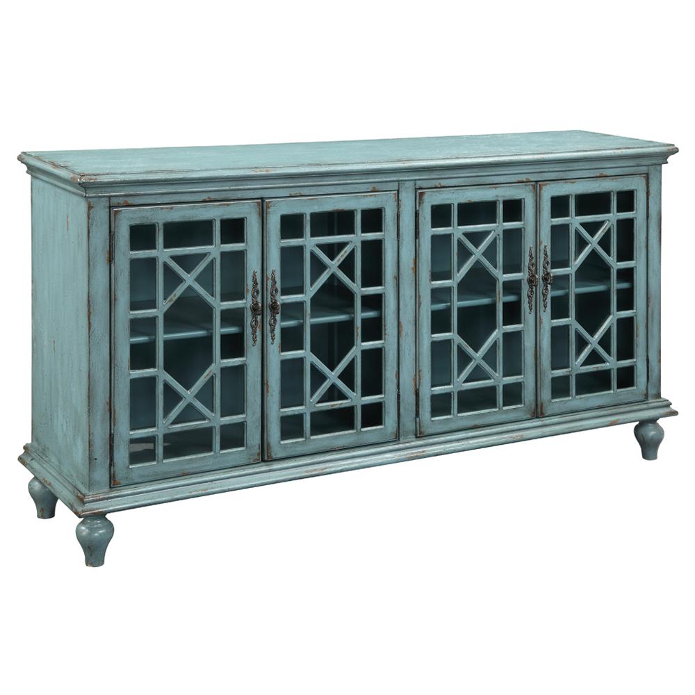 4 door media credenza deals